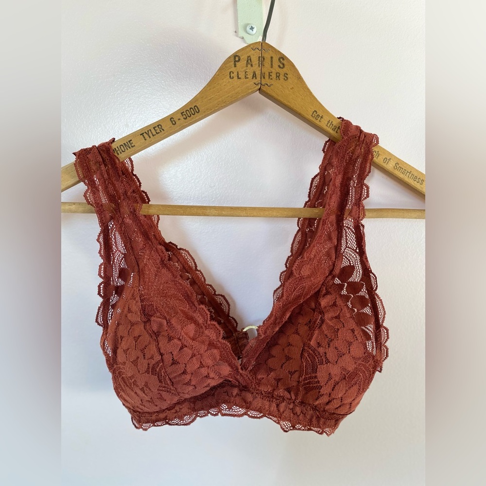 aerie adventure lace padded bralette in Serengeti sunset, XXS